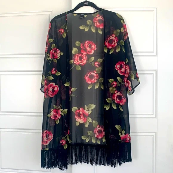 Forever 21 Sheer Kimono Top Forever 21 Tops Forever2 Sheer Floral